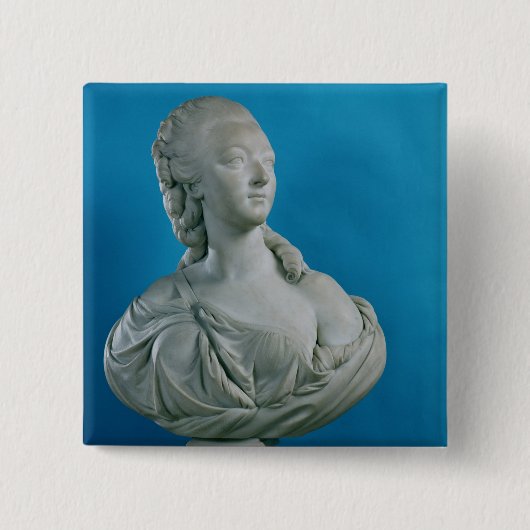 Badge Carré 5 Cm Buste de la comtesse du Barry 1773 (Devant)