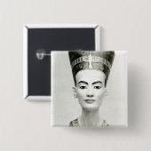 Badge Carré 5 Cm Buste de la Reine Nefertiti (Devant & derrière)