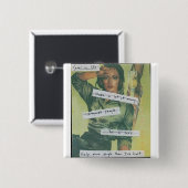 Badge Carré 5 Cm But dans la vie (Devant & derrière)