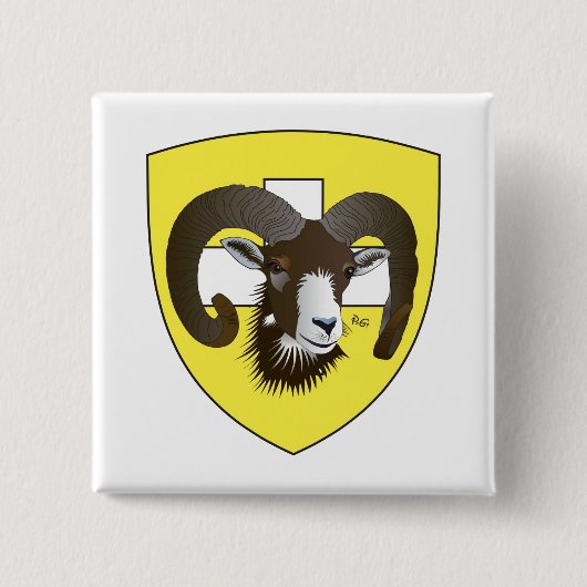 Badge Carré 5 Cm Button (Devant)