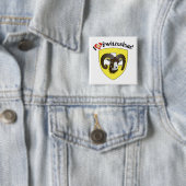 Badge Carré 5 Cm Button (En situation)