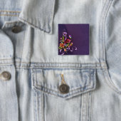 Badge Carré 5 Cm Button (En situation)