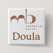 Badge Carré 5 Cm Button (Devant)