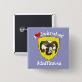 Badge Carré 5 Cm Button (Devant & derrière)