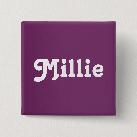 Badge Carré 5 Cm Button Millie (Devant)
