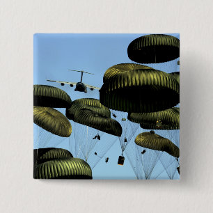 Badge Carré 5 Cm C-17 Globemaster III de l'armée de l'air américain