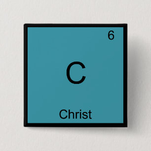 Badge Carré 5 Cm C - Christ Jésus Chemise Élément Symbole T-Shirt