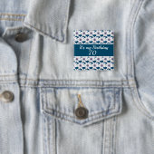 Badge Carré 5 Cm C’est mon anniversaire de naissance (En situation)