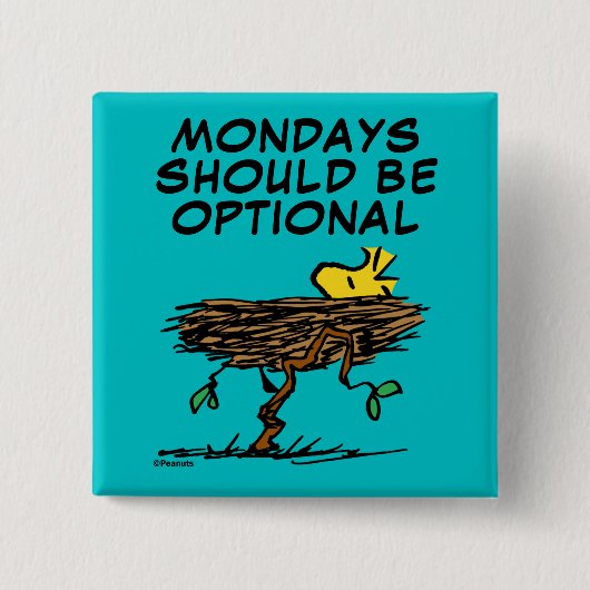 Badge Carré 5 Cm cacahuètes | Carénage de bois (Devant)