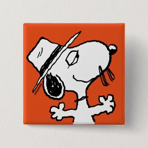 Badge Carré 5 Cm cacahuètes   Spike Smiling