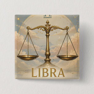 Badge Carré 5 Cm Cadeau d'anniversaire d'astrologie de signe du zod