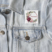 Badge Carré 5 Cm Cadeau de faveur de demoiselle d'honneur (En situation)