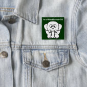 Badge Carré 5 Cm Cadeau de Noël drôle : Vrai cadeau d'objet (En situation)