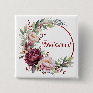Badge Carré 5 Cm Cadeau de service Bridesmaid