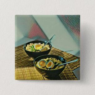 Badge Carré 5 Cm Cadeau Ramen japonais