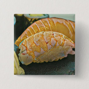 Badge Carré 5 Cm Cadeau sushi amoureux