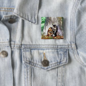 BADGE CARRÉ 5 CM CADEAUX (En situation)