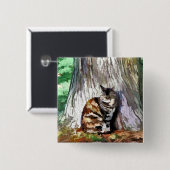 BADGE CARRÉ 5 CM CADEAUX (Devant & derrière)