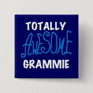 Badge Carré 5 Cm Cadeaux bleus totalement impressionnants de T-shir