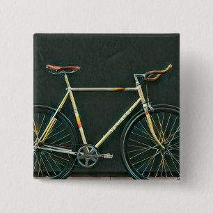 Badge Carré 5 Cm Cadeaux d'anniversaire pour les amateurs de vélo