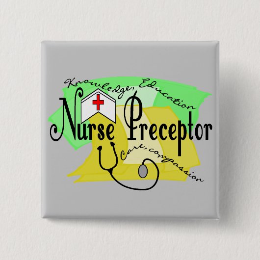 Badge Carré 5 Cm Cadeaux de Merci de maître d'infirmière (Devant)