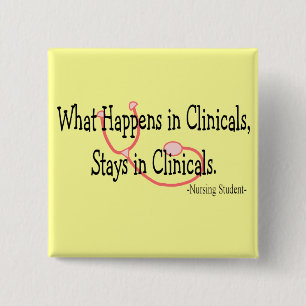 Badge Carré 5 Cm Cadeaux d'élève-infirmière