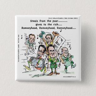 Badge Carré 5 Cm Cadeaux drôles de RomneyHood Mugs Tshirts Cartes E