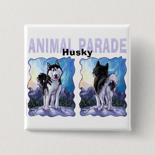 Badge Carré 5 Cm Cadeaux et accessoires Husky