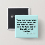 Badge Carré 5 Cm Cadeaux retirés drôles de professeur (Devant & derrière)