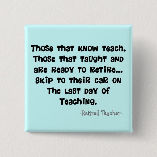 Badge Carré 5 Cm Cadeaux retirés drôles de professeur (Devant)