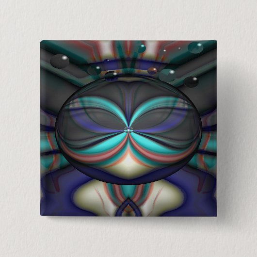 Badge Carré 5 Cm Cadet spatial (Devant)