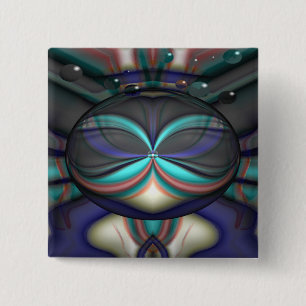 Badge Carré 5 Cm Cadet spatial