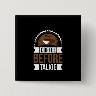 Badge Carré 5 Cm Café Art Café Avant Talkie