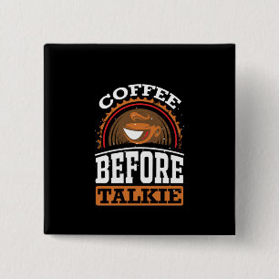Badge Carré 5 Cm Café Art Café Avant Talkie