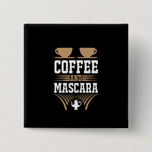 Badge Carré 5 Cm Café Art Café Et Mascara