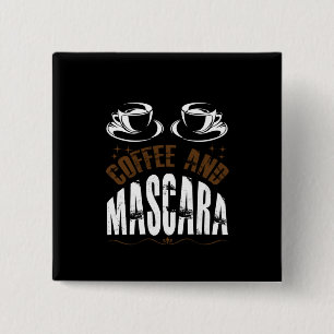 Badge Carré 5 Cm Café Art Café Et Mascara