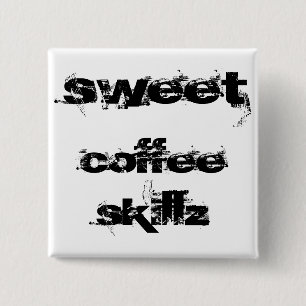 Badge Carré 5 Cm Café doux Skillz