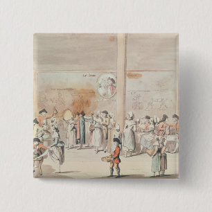 Badge Carré 5 Cm Café Ramponneau