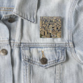 Badge Carré 5 Cm Caire (En situation)