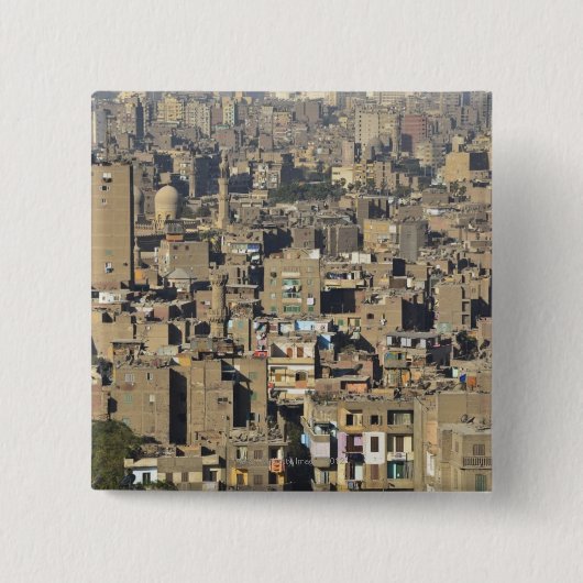 Badge Carré 5 Cm Caire (Devant)