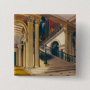 Badge Carré 5 Cm Caisse d'escalier, Chambre de Buckingham, 'de