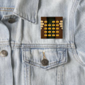 Badge Carré 5 Cm Calculatrice professeur (En situation)