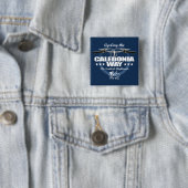 Badge Carré 5 Cm Caledonia Way (H2) (En situation)