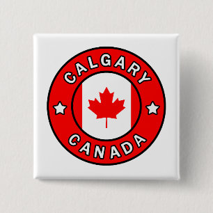Badge Carré 5 Cm Calgary Canada