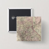 Badge Carré 5 Cm Californie 7 (Devant & derrière)