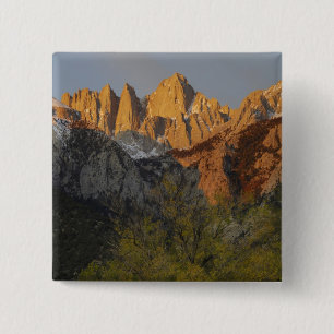 Badge Carré 5 Cm Californie, mont Whitney, forêt nationale d'Inyo 3