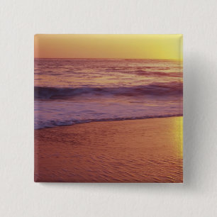 Badge Carré 5 Cm Californie, près de Père Noël Cruz, vue sur la 