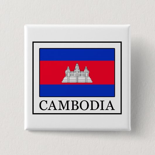 Badge Carré 5 Cm Cambodia button (Devant)