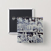 Badge Carré 5 Cm Camée augustale, après l'ANNONCE 10 (Devant & derrière)