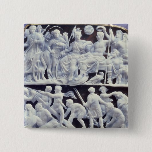 Badge Carré 5 Cm Camée augustale, après l'ANNONCE 10 (Devant)